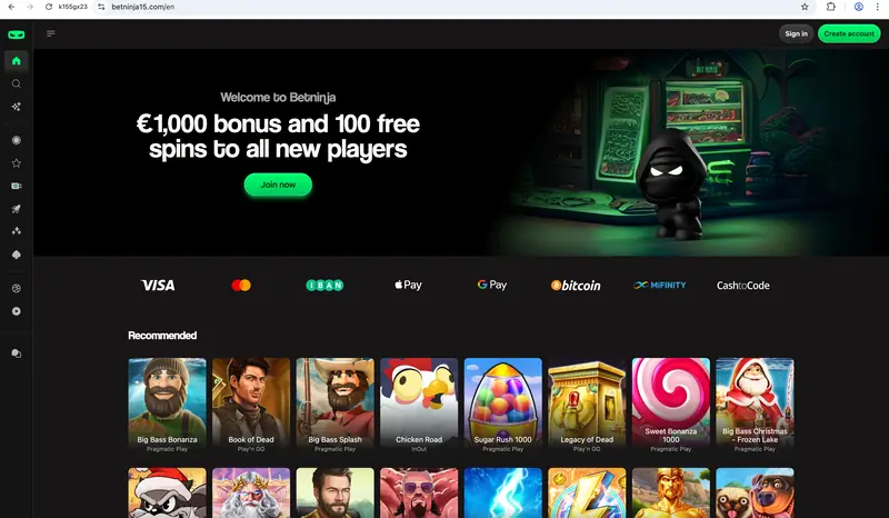 Bet Ninja website preview