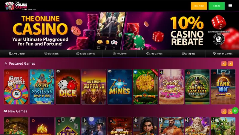 Slots of Vegas website preview