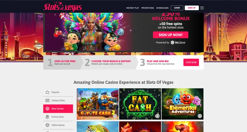 TheOnlineCasino website preview